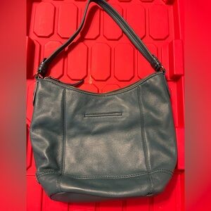 The Sak Teal Leather Shoulder Bag